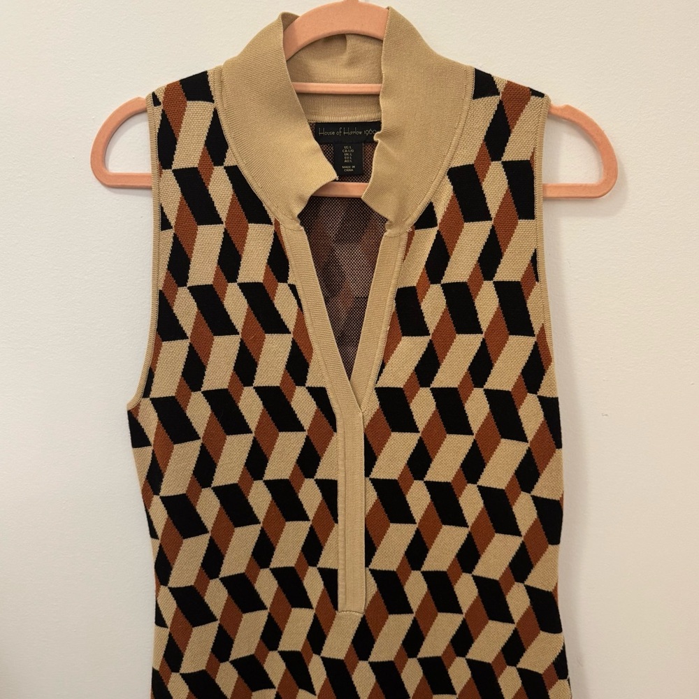 Pattern Sweater Dress
